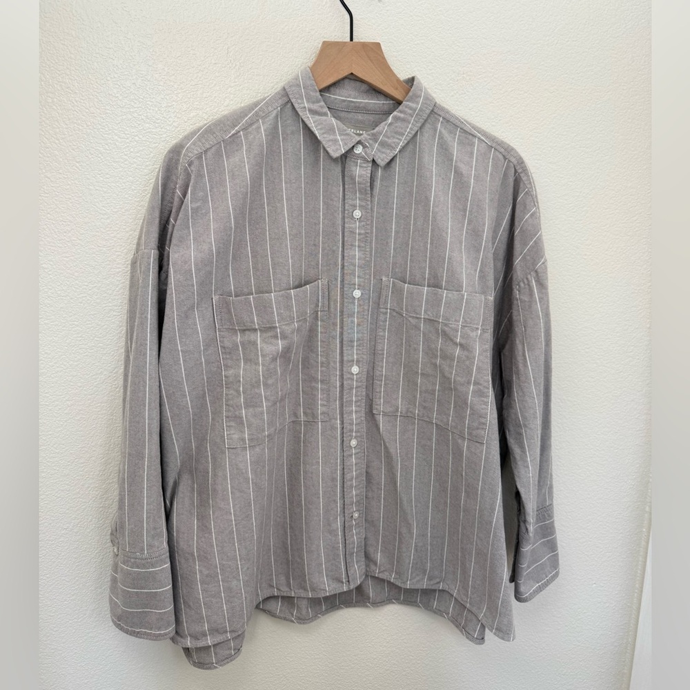 Everlane The Boxy Oxford Shirt Large - Picture 6 of 14